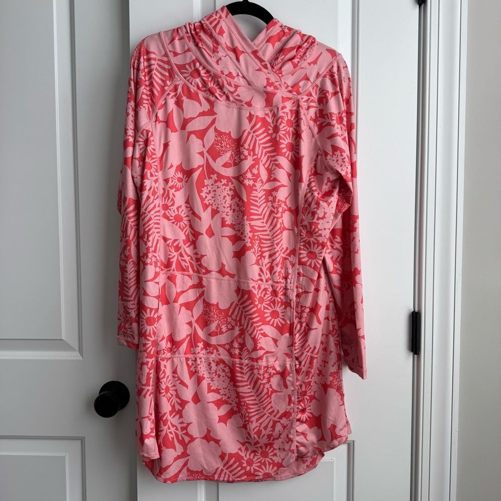 RipSkirt Hawaii Sun Hoody Loralei Pink Floral UPF 50
